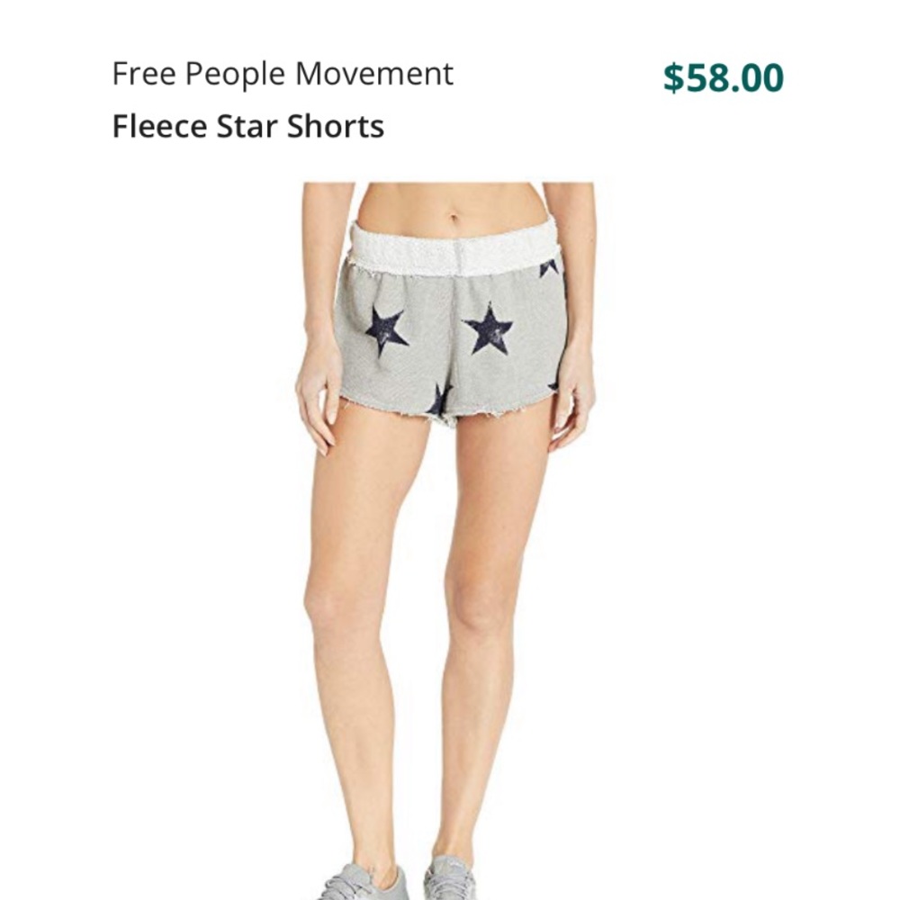Free People Movement Fleece Star Shorts